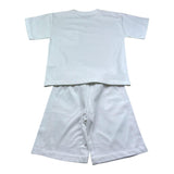 Moschino Completo 2 Pezzi T-Shirt-Bermuda Tinta Unita per Bambino HUG00X BIANCO MOSCHINO 