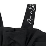 Marc Ellis Top Tinta Unita con Balze per Bambina JMJTP16483 NERO MARC ELLIS 