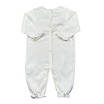 Le Coconne Tutina Tinta Unita con Applicazione Fiocco per Neonata LCN0586 PANNA LE COCONNE 