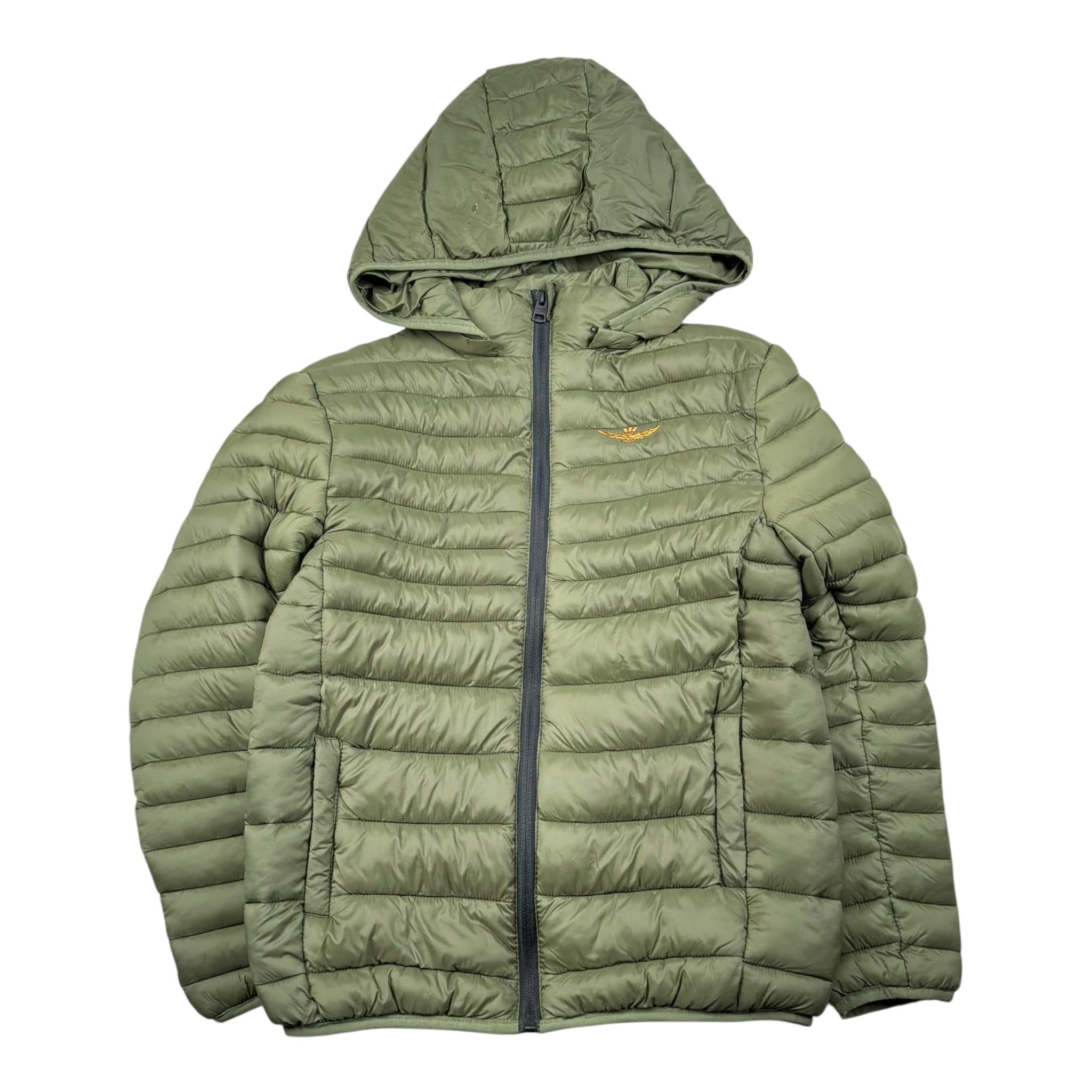 Aeronautica Militare Giubbino Tinta Unita con Cappuccio per Neonato 242AB001AN VERDE AERONAUTICA MILITARE 