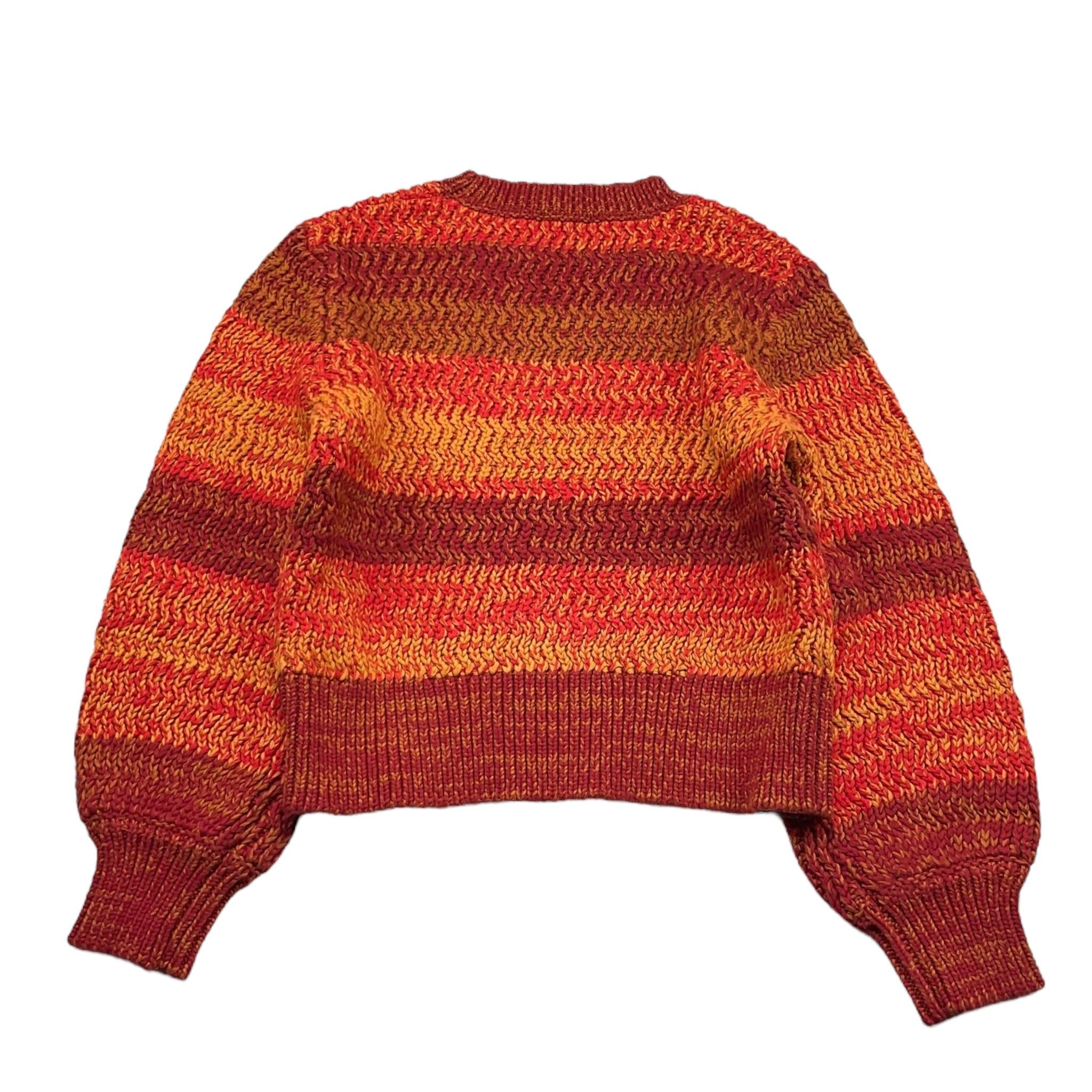 CHLOE' maglia tinta unita con fantasia a righe Arancione per Bambina C15E21 ARANCIONE CHLOE' 