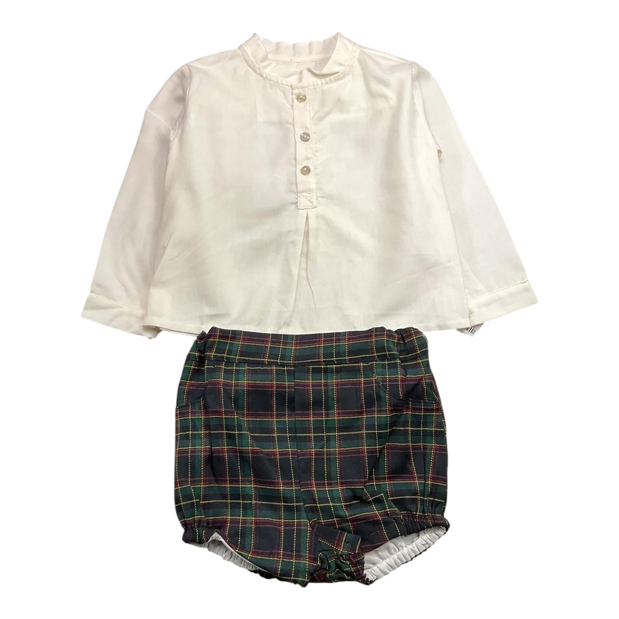 VALENTINA BEBES completo 2pz camicia-bermuda Bianco per Bambino MAR87 BIANCO VALENTINA BEBES 