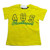 Cesare Paciotti T-Shirt Girocollo Tinta Unita con Stampa per Neonato TSP0111B GIALL CESARE PACIOTTI 