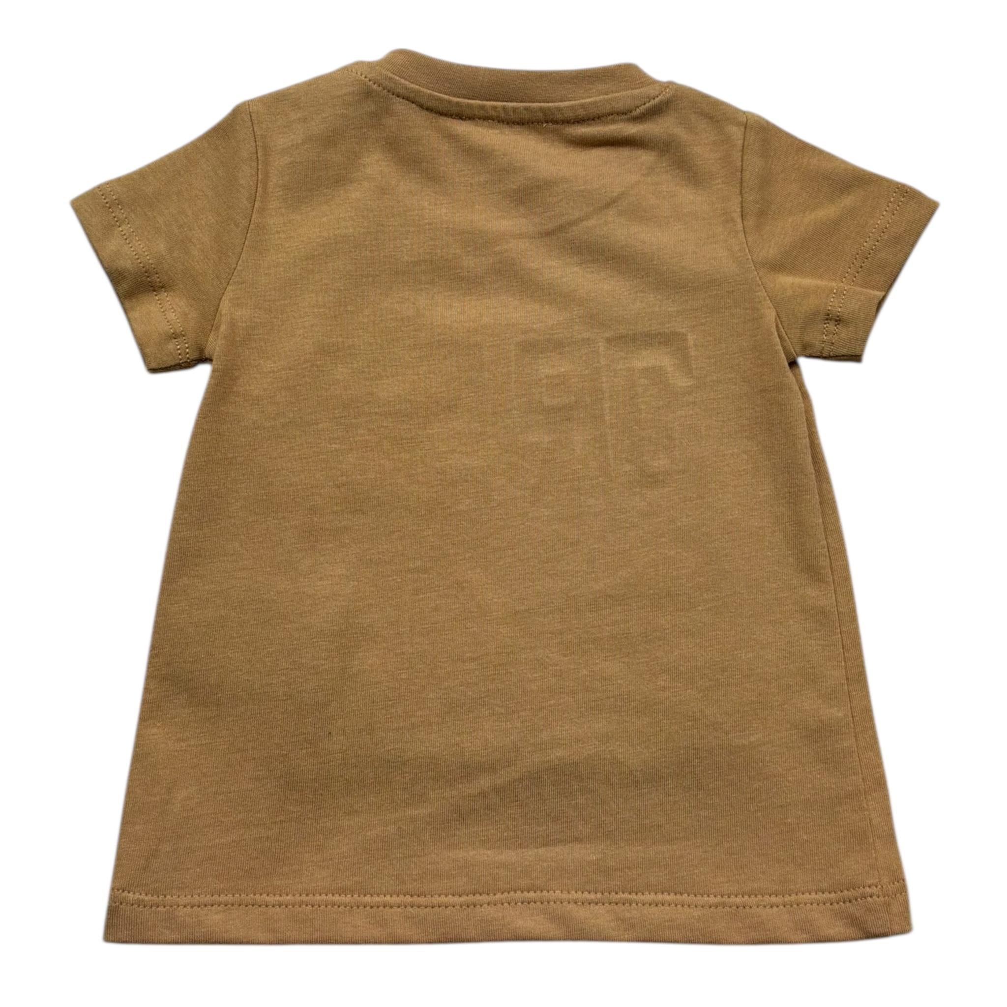 John Richmond T-Shirt Girocollo Tinta Unita con Logo per Neonato RIP26015TS MARRONE JOHN RICHMOND 