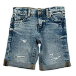Guess Bermuda In Denim Tinta Unita con Girovita Regolabile per Neonato N5GD00D41E0XX AZZURRO GUESS 