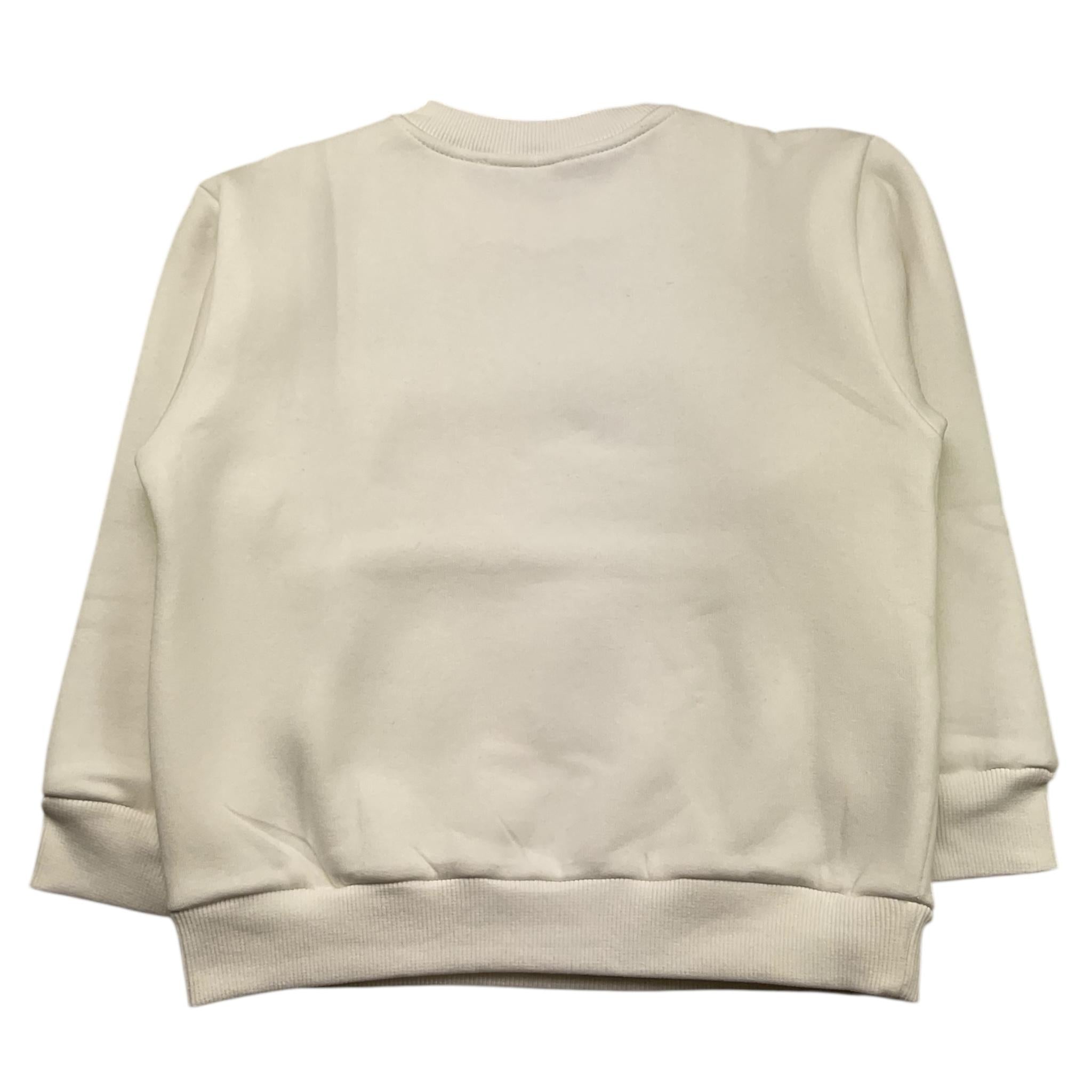 DO NOT CONFORM felpa chiusa girocollo tinta unita con stampa in contrasto Panna per Neonato DFE04N PANNA DO NOT CONFORM 