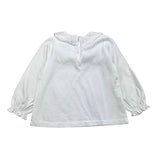 ZHOE & TOBIAH shirt tinta unita con colletto con ricami Bianco per Bambina BSS5 BIANCO ZHOE & TOBIAH 