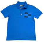 Moschino Polo Mezza Manica Tinta Unita per Bambino HVM03Y COBALTO MOSCHINO 