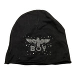 BOY LONDON cappello tinta unita con stampa logo Nero per Bambina CAPBO NERO BOY LONDON 