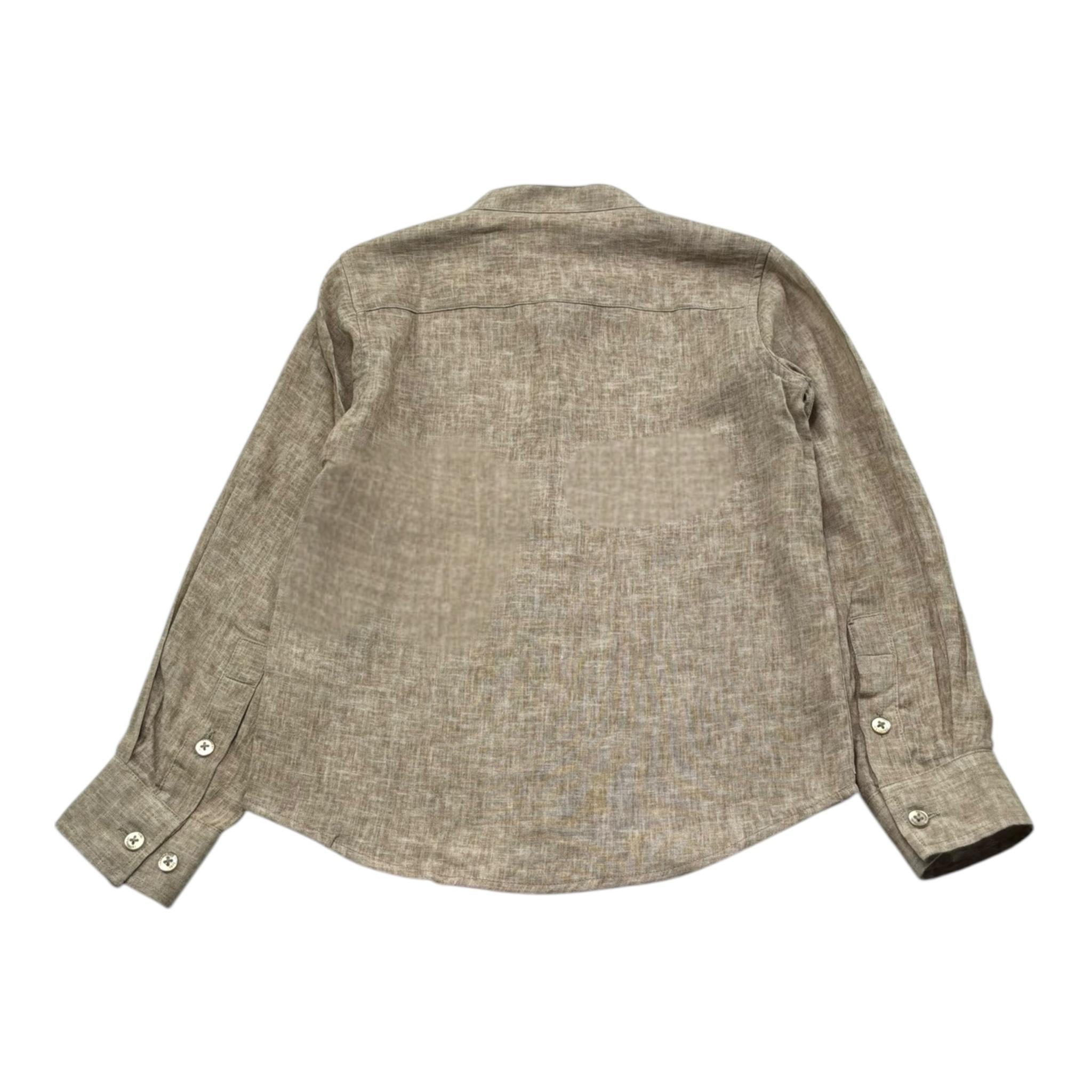 Trussardi Camicia Tinta Unita con Collo Coreano per Bambino TBP26140CA FANGO TRUSSARDI 