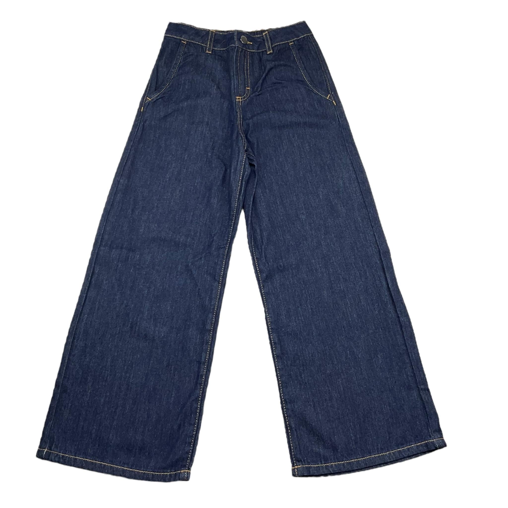 Emporio Armani Jeans Tinta Unita Modello Palazzo per Bambina EG000035 BLU EMPORIO ARMANI 