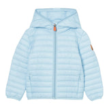 Save The Duck Giubbino Tinta Unita con Zip E Cappuccio per Neonato J30650 AZZURRO SAVE THE DUCK 