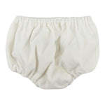 LA STUPENDERIA set abito tinta unita con coulotte Bianco per Neonata CBAB08 BIANCO LA STUPENDERIA 