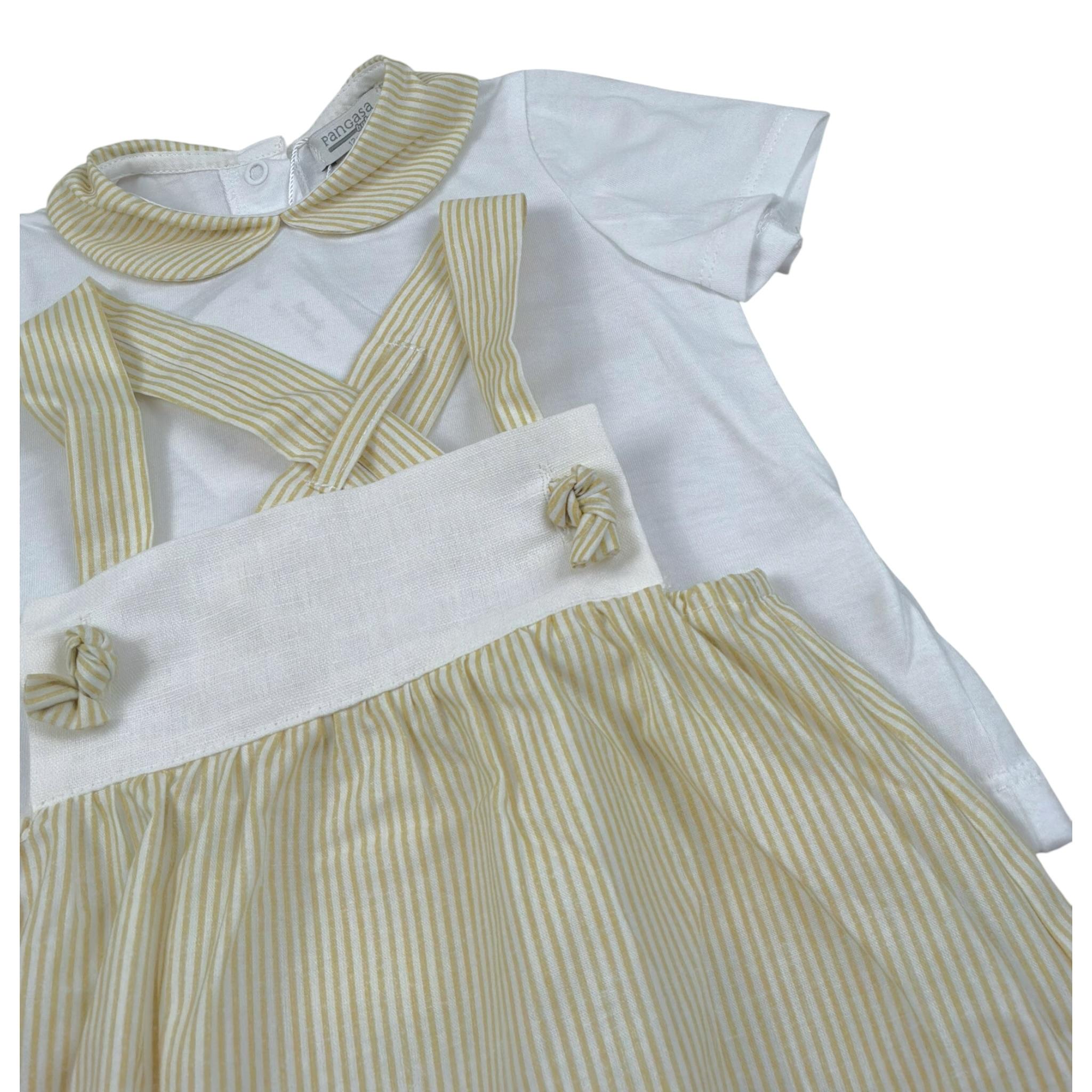 Pangasa Completo 2 Pezzi T-Shirt-Salopette per Neonata 2585170 BIANCO PANGASA 