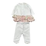 Marlu' Completo 2 Pezzi Shirt-Ghettina per Neonata EP2917 BIANCO MARLU' 