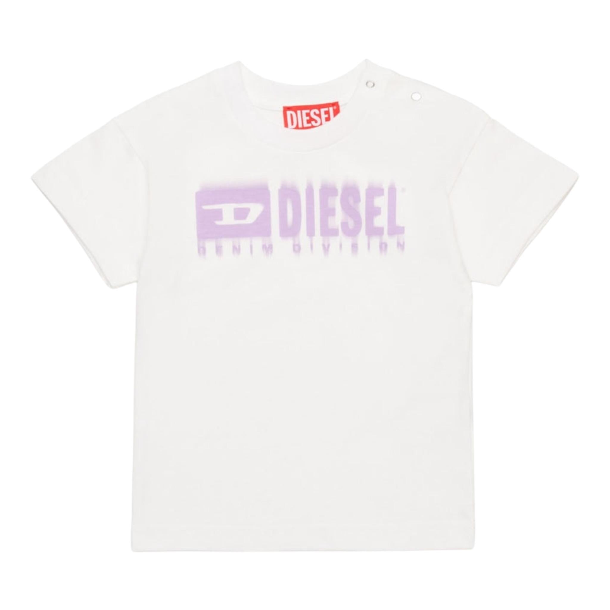 Il Gufo T-Shirt Tinta Unita Girocollo con Stampa per Neonata K00569X BIANCO IL GUFO 