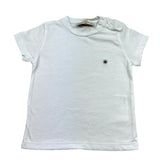 Manuel Ritz T-Shirt Girocollo Tinta Unita con Logo per Neonato MR3120N BIANCO MANUEL RITZ 