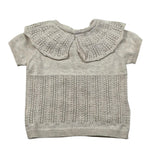 Wedoble T-Shirt Tinta Unita con Colletto Traforato per Neonata V2506302B BEIGE WEDOBLE 