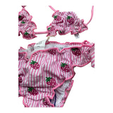 Saint Barth Costume 2 Pezzi Triangolo-Slip Tinta Unita Fantasia  per Neonata CRIS003X ROSA SAINT BARTH 