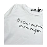 Daniele Alessandrini Shirt Girocollo Tinta Unita con Logo per Bambino 1291M00072 BIANCO DANIELE ALESSANDRINI 