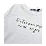 Daniele Alessandrini Shirt Girocollo Tinta Unita con Logo per Bambino 1291M00072 BIANCO DANIELE ALESSANDRINI 