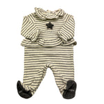 NANAN tutina manica lunga fantasia a righe Panna per Neonata I2349801V PANNA NANAN 