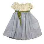 La Stupenderia Abito Mezza Manica Bicolore per Bambina TJAB84 BIANCO/AZZURRO LA STUPENDERIA 