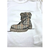 M+E' shirt girocollo tinta unita con stampa in contrasto Bianco per Neonato UEM0439 BIANCO M+E' 