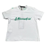 Daniele Alessandrini T-Shirt Tinta Unita con Stampa per Neonato 1296M00223X BIANCO DANIELE ALESSANDRINI 