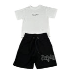 Refrigiwear Completo 2 Pezzi T-Shirt-Bermuda per Neonato R1101W25X BIANCO/NERO REFRIGIWEAR 