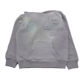 DIESEL felpa tinta unita con cappuccio e applicazioni Grigio per Bambino J01961 GRIGIO DIESEL 