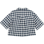 Max&Co. Camicia Mezza Manica Fantasia Quadri per Bambina MX0123 BIANCO/BLU MAX&Co. 