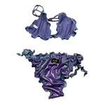 F**K Costume 2 Pezzi Tinta Unita Triangolo-Slip per Bambina FK219329 VIOLA F**K 