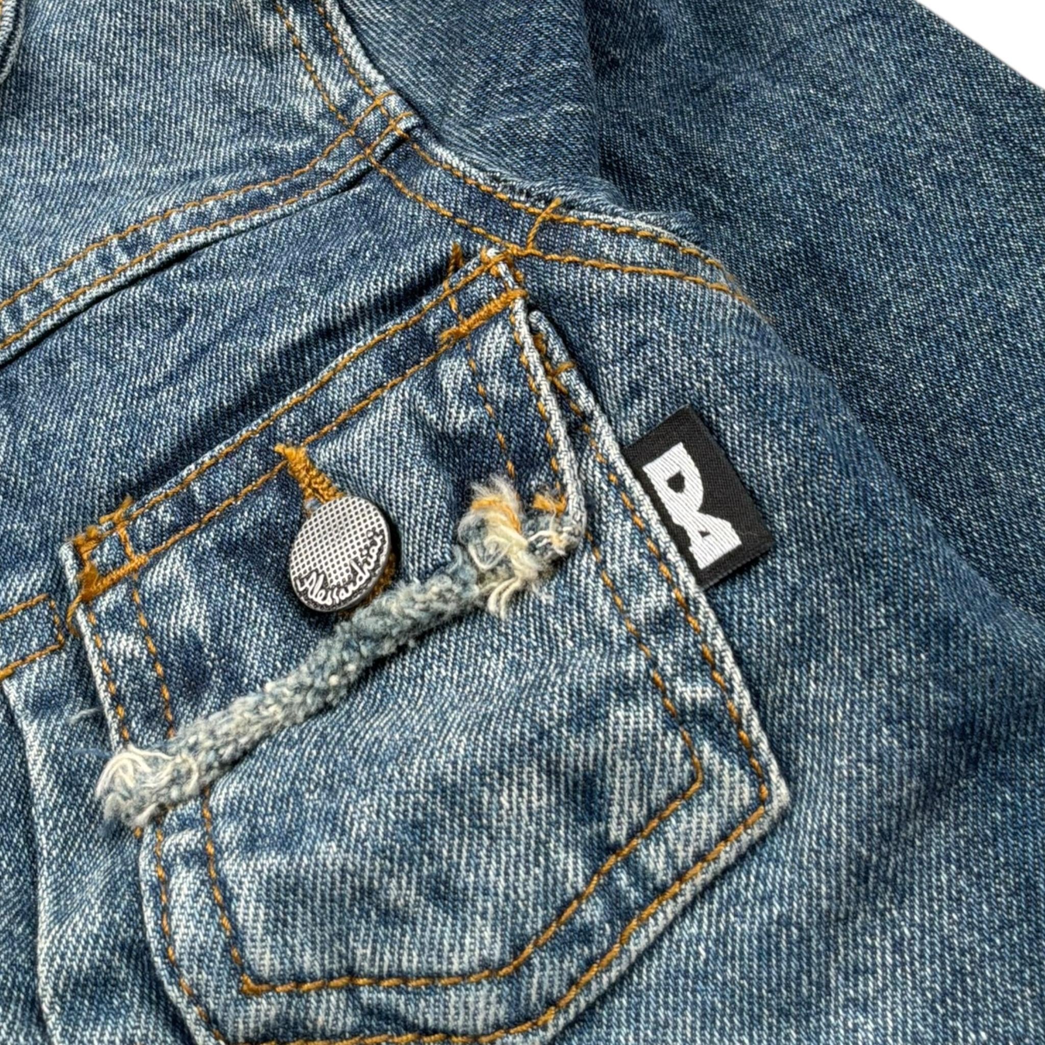 Daniele Alessandrini Giubbino In Denim Tinta Unita con Bottoni per Neonato 1295OD0894 BLU DANIELE ALESSANDRINI 