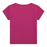 Guess T-Shirt Girocollo Tinta Unita con Stampa per Neonata A5GI02K6YW4XX MAGENTA GUESS 