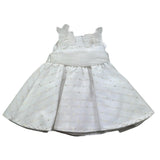 I Delfi Abito Giromanica Tinta Unita con Tulle per Neonata 25P5117 BIANCO I DELFI 