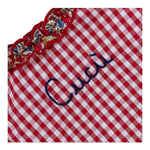 Saint Barth Completo 2 Pezzi Camicia-Coulotte Bicolore per Neonata ABB00022 ROSSO SAINT BARTH 