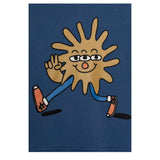 STELLA McCARTNEY felpa chiusa cn cappuccio tinta unita con stampa Blu per Neonato TV4P70 BLU STELLA McCARTNEY 