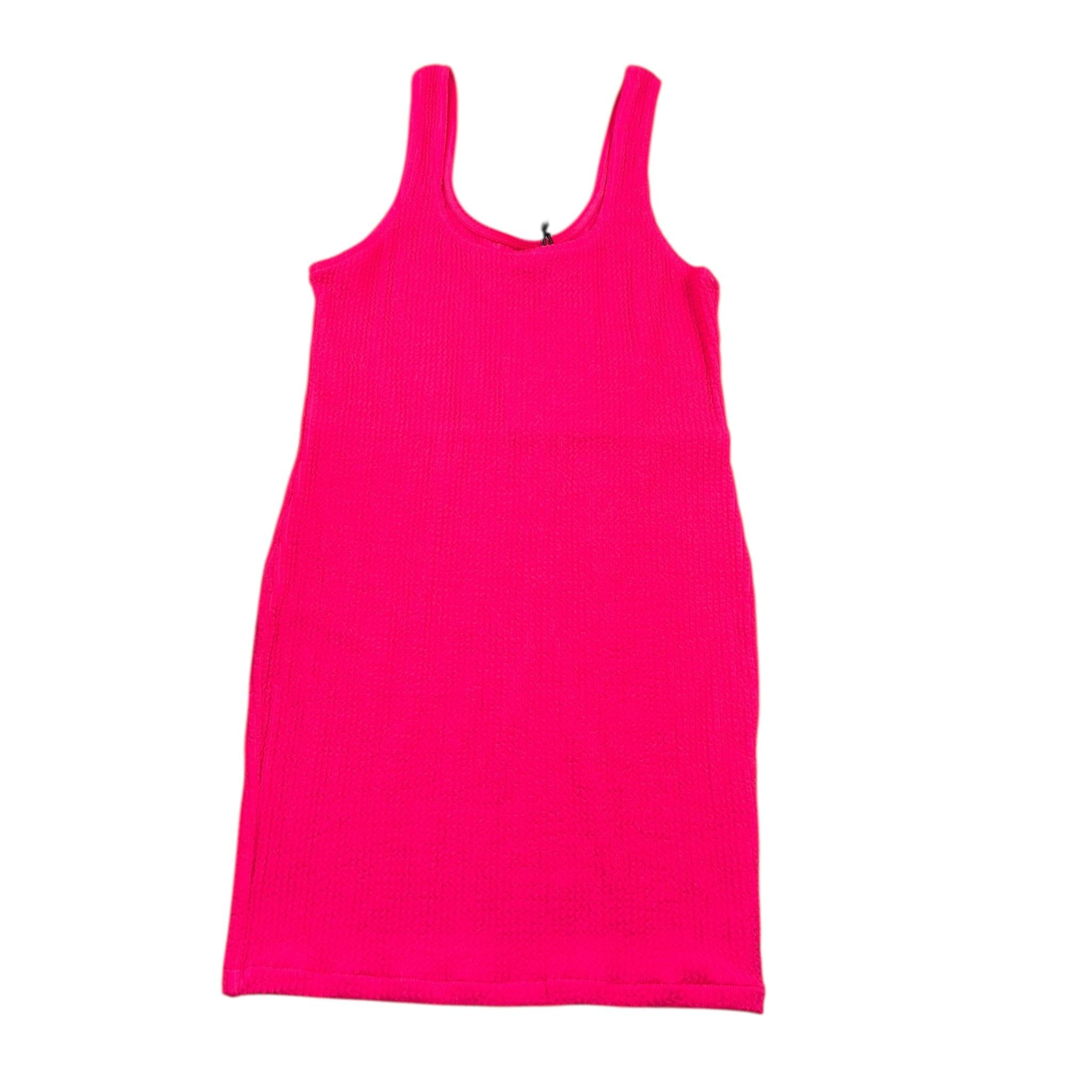 F**K Abito Tinta Unita con Bretelle per Bambina FJ25G5L04DSFX FUXIA F**K 