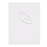 Diesel T-Shirt Girocollo Tinta Unita con Logo per Bambina J01830XX BIANCO DIESEL 