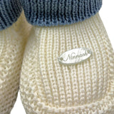 NINNAOH babbucce tinta unita con logo Bianco per Neonato I23314F BIANCO NINNAOH 