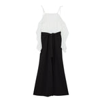 Liu Jo Tuta Bicolore Manica Lunga per Bambina GA5157 BIANCO/NERO LIU JO 