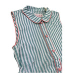 Saint Barth Abito Giromanica Fantasia A Righe per Bambina ELMA BIANCO/VERDE SAINT BARTH 