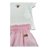 Moschino Completo 2 T-Shirt-Gonne per Neonata MDG01S BIANCO/ROSA MOSCHINO 