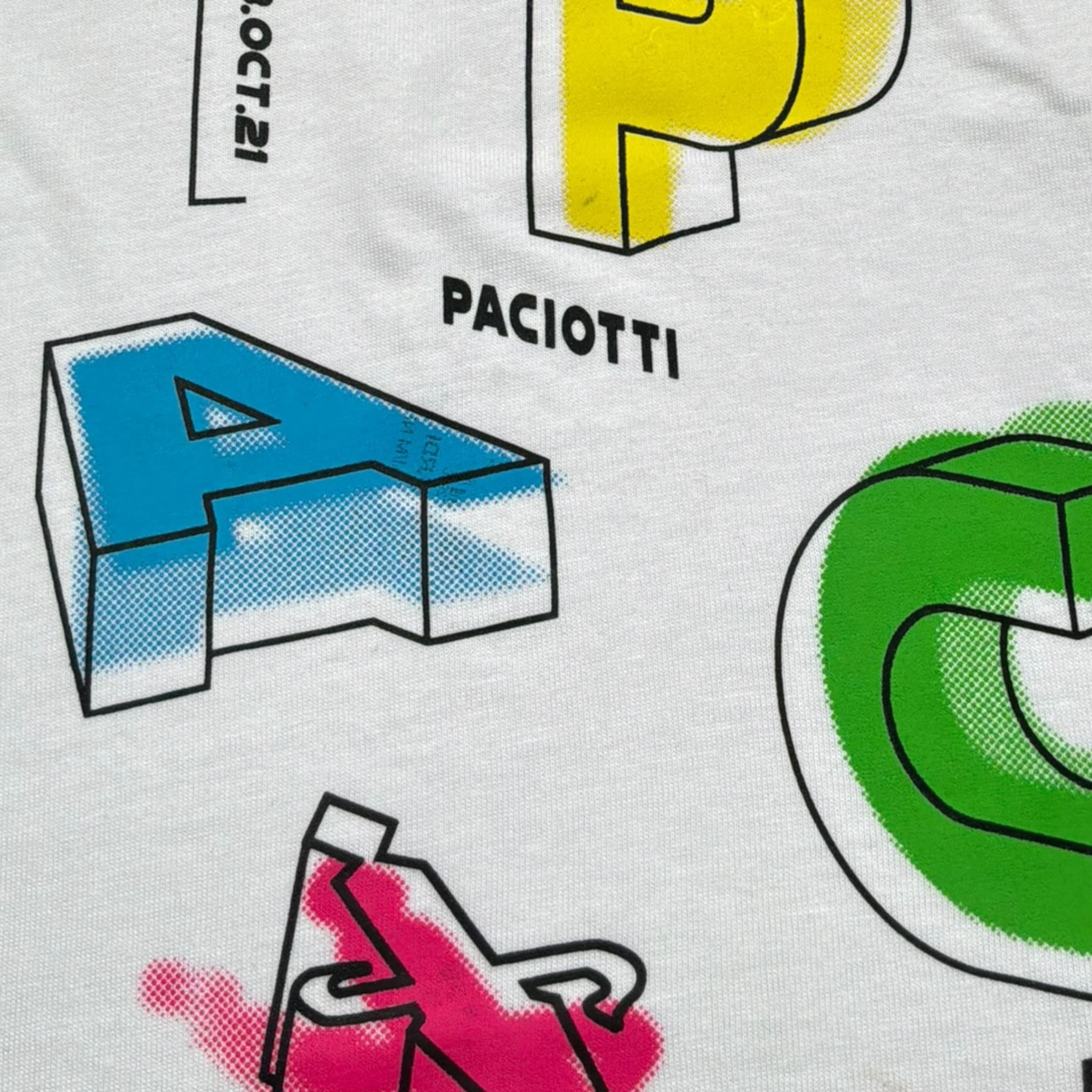 Cesare Paciotti T-Shirt Girocollo Tinta Unita con Stampa per Neonato TSP3116B BIANCO CESARE PACIOTTI 