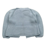 Juliana Cardigan Tinta Unita con Trafori per Bambina 25211J AZZURRO JULIANA 