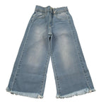 M+E' Jeans tinta unita Modello Palazzo Azzurro per Bambina UE1701J AZZURRO M+E' 