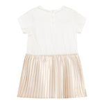 Michael Kors Abito Mezza Manica con Gonna In Contrasto per Neonata R30308X BIANCO MICHAEL KORS 