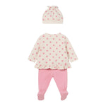 Mayoral Completo 3 Pezzi Shirt-Ghettina-Cappello Bicolore per Neonata 1531 ROSA MAYORAL 