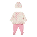 Mayoral Completo 3 Pezzi Shirt-Ghettina-Cappello Bicolore per Neonata 1531 ROSA MAYORAL 